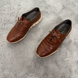 Women Cole Haan Brown Leather Shoes